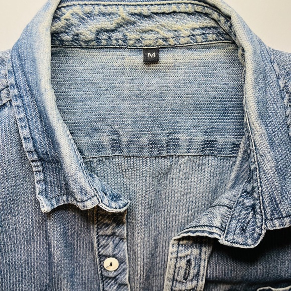 Vintage Denim Work Shirt Unisex M/L - Picture 2 of 3